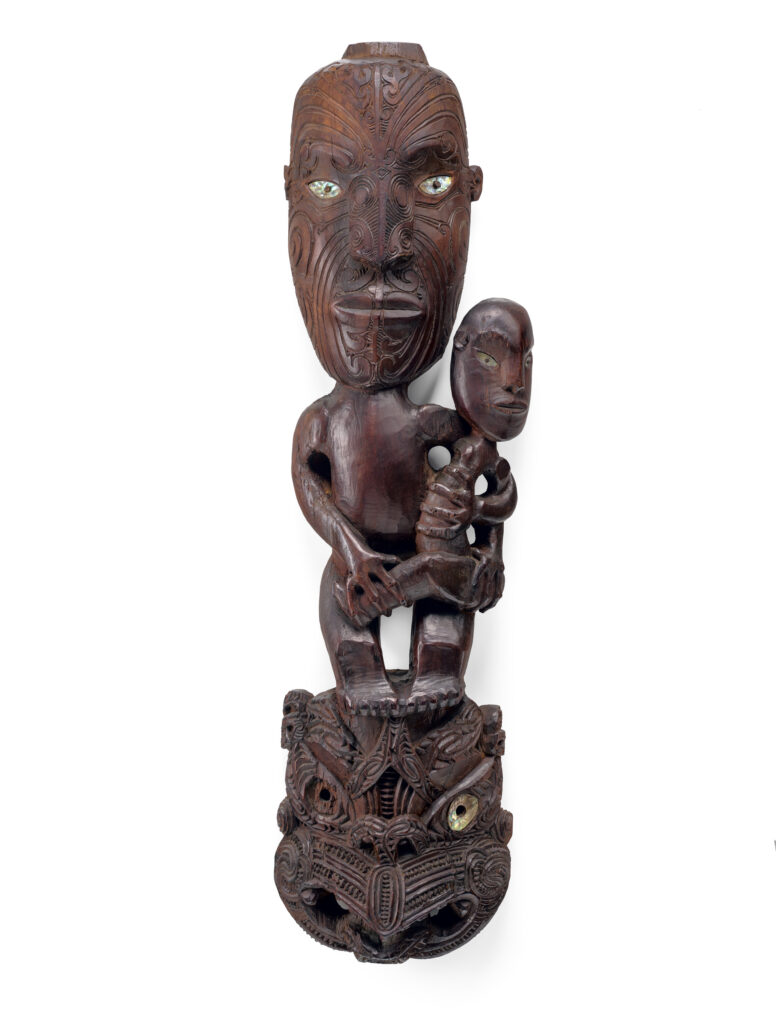 Tekoteko (gable figure), 1850-1900. Te Papa (ME011429)